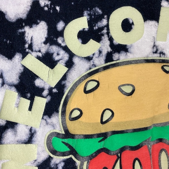 Nickelodeon GraphicT-Shirt Welcome to Good Burger  Tie Dye Short Sleeve sz Large - Picture 8 of 12